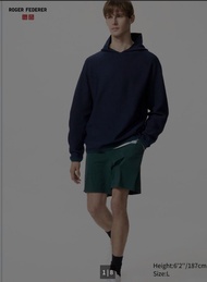 100% New 全新 Uniqlo Roger Federer 費達拿系列 超彈性運動短褲 - 綠色 Green Color（Size : S - 男女通用）