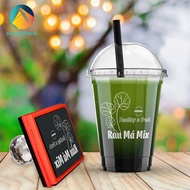 Flash Stamp with Logo printed on packaging and products - engraved upon request - print plastic cups