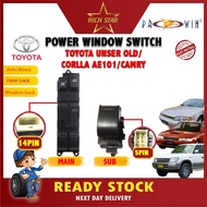 TOYOTA UNSER OLD/LANDCRUISER LJ 79/AE101/100/CAMRY SXV10/SXV20/PRADO/96-00/POWER WINDOW SWITCH MAIN