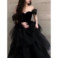 prom dress dinner gown off shoulder 舞会礼服晚装