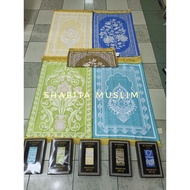 Turkish prayer mat plus AL NAMAZ box size 70X110.