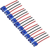 EC3 Connector,EC3 Female Adapters Cable,3.93 inch 14AWG RC Lipo Battery Silicone Wire,5 Pairs…