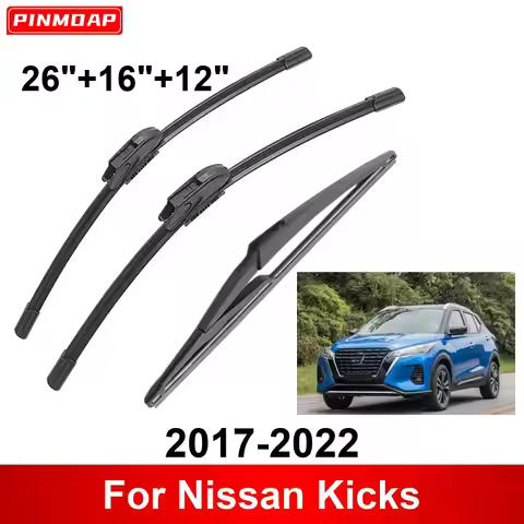 3PCS Car Wiper For Nissan Kicks 2017-2022 Front Rear Wiper Blades Brushes Auto Accessories 2017 2018