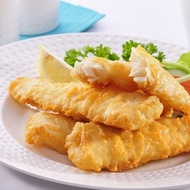 Premium Tempura Pollock Fish Fillet  115g x 6 pieces (690g+-) Tempura Fish Fillet Halal Repack