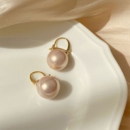 hikaw 18k saudi gold original earrings south sea pearl white earrings for women gift
