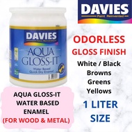 【Local Stock】Davies Liter Aqua Gloss It Enamel Odorless Paint Water Based Wood Metal