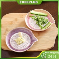 [FREEPLUS] Ceramic Grater Plate Reusable Porcelain Ginger Grater Garlic Mincer Tray for Home Kitchen