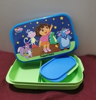 Tupperware Dora lunch box with small keeper