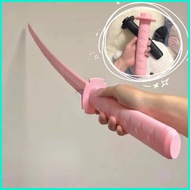⭐ ۝ ＠ 70cm Katana toy cosplay Demon Slayer 3D Printed Scalable fluorescence Samurai Sword Toys Kids