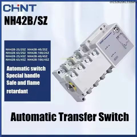 CHINT Automatic Transfer Switch Dual Power Supply 2P 4P NH42B-32/4SZ 63A 100A 4P/2SZ ATS NH42B 160A 