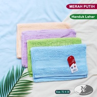 MERAH LARGE RED AND WHITE TOWEL SIZE 120X60 | BATH TOWEL SIZE 100 X 50 | TOWEL SIZE 70X30
