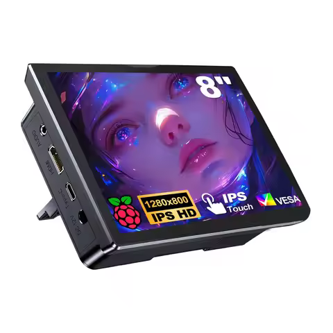 8.0 inch Touchscreen Monitor for Raspberry Pi 5/4B/3B+3B,IPS Display Touch Screen,FHD 1200P,60Hz HDM