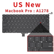 Laptop Keyboard For Macbook Pro 13" A1278 US UK Russian German French Spain Brazil Italian Portugal 