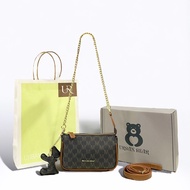 URBAN BEAR FULLBOX Túi xách nữ mini kèm charm gấu MS456