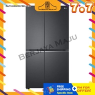 LG Nett 655L Side By Side Inverter Refrigerator GC-B257SQVL (Matte Black)