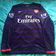 Nike 2012/13 Arsenal Wilshere Jersey L Size 阿仙奴 韋舒亞 長袖球衣