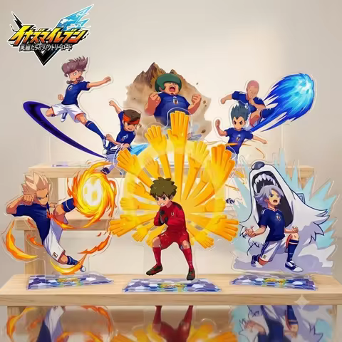 Hot Inazuma Eleven Victory Road Acrylic Stand Keychain 2026 New Tenma Gouenji Special Move Football 