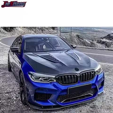 G30 F90 M5 Engine Hood Carbon Fiber MBJ Style Front Engine Bonnet Cover For BMW 5 Series G30 F90 M5