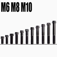 TC4/GR5 M6 M8 M10 10MM-80MM ( Black ) Titanium Alloy Flange head Torx Screw Bolts M10 Motorcycle cal