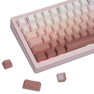 XVX PBT Keycaps - Side Print Keycap Set, Keycaps 60 Percent Double Shot Shine Through, Pink Gradient