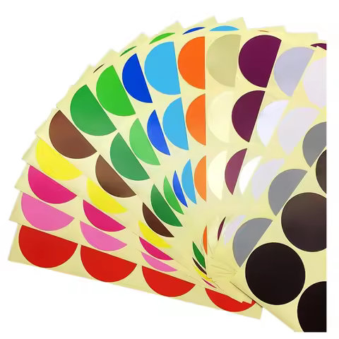 120pcs 50mm Multicolor Seal Label Sticker Round Embossed Seal Stamping Stickers Certificate Award St