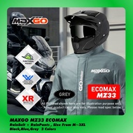 MAXGO MZ33 ECOMAX RAINCOAT (RAINSUIT+PANTS) BLACK//BLUE//GREY M~3XL RAINCOAT RAINSUIT RAIN PANTS