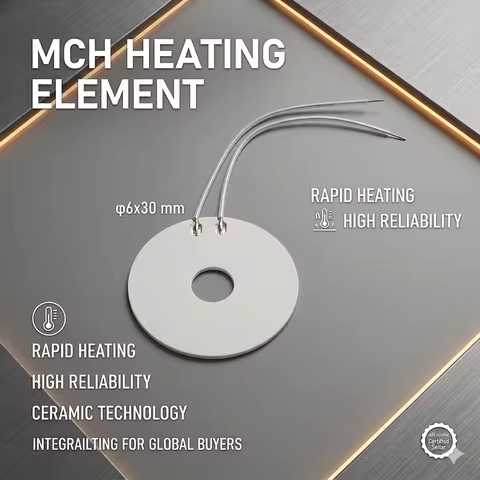LUJINXUN Circular High-temperature Ceramic Heating Element MCH Alumina Heater Element Φ 30- Φ 6MM In