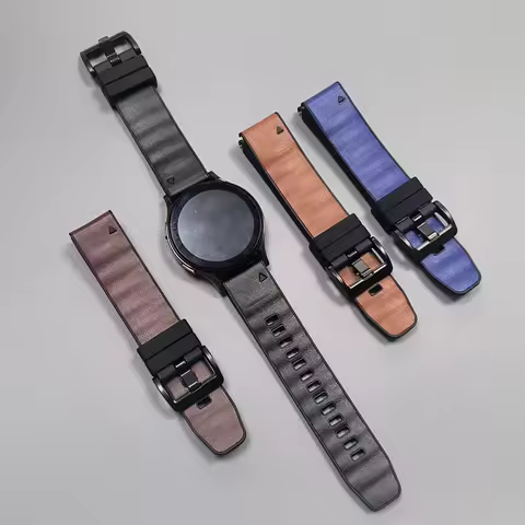 QuickFit 22 26mm Watch Band For Garmin Fenix 8 pro 7 7X 6 6X Silicone＋Leather Strap Replace Bracelet
