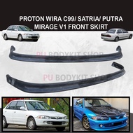PROTON WIRA C99/ SATRIA/ PUTRA MIRAGE V1 FRONT SKIRT MATERIAL PU GETAH SKIRT LIP
