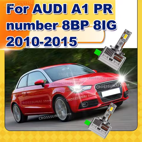 50000LM Canbus LED Headlight Bulbs Replace Xenon Car Lights For AUDI A1 PR number 8BP 8IG 2010 2011 