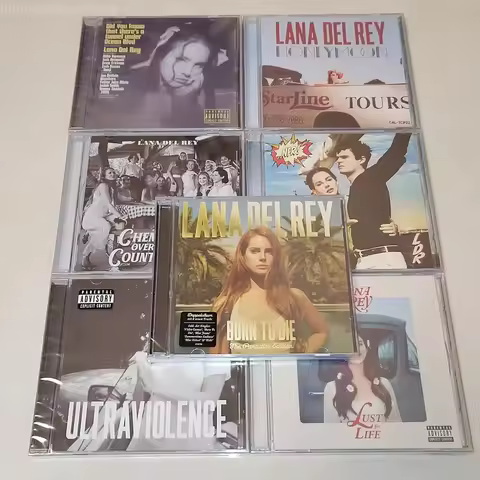 Special Offer Classic Pop Lana Del Rey 7 Sets of Music CDs Music Record Walkman Car Soundtracks Box 