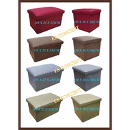 Storage Stool, Sofa, Stool Storage Box, Collapsible Storage Stool, Foldable Storage Stool, bangku si