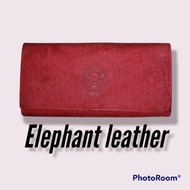 vintage elephants leather long wallet branded bundle preloved