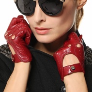 Leather Driving Gloves for Women Thin Unlined Motorcycle Motorbike Biker Car Riding Shooting
