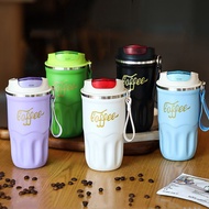 Fashion 380ml/510ml Stainless Steel 316 Coffee Mug With Rope Portable Car Thermal Flask Travel Tumbler