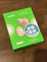 Belkin SOUNDFORM Play 真無線藍牙耳機 粉紅色