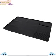 ICAOE103 Coffee Bar Mat, Silicone 600x400mm Coffee Maker Mat, Practical Black Espresso|Mat Kitchen C
