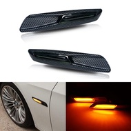 Bmw Light Turn Signal Light Carbon Fiber Texture E81 E82 F30 F10 E90 E91 E60 E61