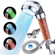 [New Style]LED Light Shower Head Filter Shower Head Set High Pressure Shower Handheld Shower Set