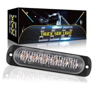 [SP-HL]2x Truck 12V 24V 6smd LED Strobe Light Grille Car Lamp Yellow White