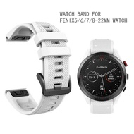 Suitable for GARMIN Silicone Quick Release Strap GARMIN Fenix8/7/7Pro/6/5/S62 Texture Triangle Wrist