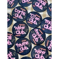 Pin glitter fandom club series KPOP seventeen enhypen nct txt treasure boynextdoor