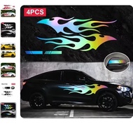 Foreign Trade Car Door Flame Eagle Reflective Sticker Car Rearview Mirror Sticker Car Door Eagle Sti