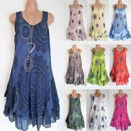 Mini bohemian print dress