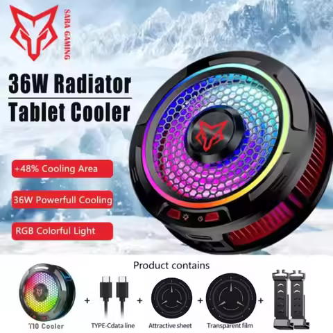 Sarafox X9 PRO 36w Ipad cooler Three-speed Adjustable RGB 2in1 Semiconductor Refrigeration Tablet /