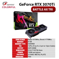 [มือสอง] Colorful iGame การ์ดจอ Nvidia GeForce RTX 3070ti Battle Ax OC LHR 3070 Ti 8G-V