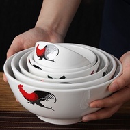 4in - 8in Cock Brand Rice Bowl Soup Bowl Porcelain Porcelain Rooster Rice Bowl Mangkuk Ayam Mangkuk 