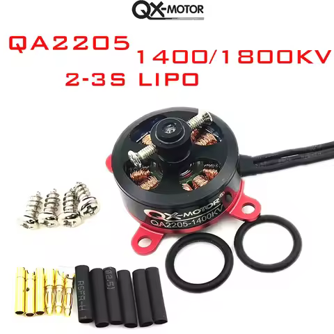 QX-MOTOR 2205 1800KV 1400kv Brushless Motor Support 2-3s For RC Fixed-wing Aeroplane Airplane KT F3P