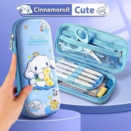 HỘP BÚT / BÓP VIẾT / HỘP ĐỰNG BÚT VIẾT BẰNG VẢI 2 NGĂN HÌNH HOẠT HÌNH SANRIO KUROMI / MEDOLY / CINNA