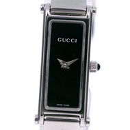 【日本直送】グッチ GUCCI 腕時計 1500L SS クオーツ アナログ表示 黒文字盤 レディース【中古】